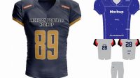 3987+ American Football Jersey Mockup Editable Design File