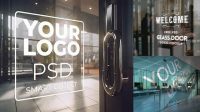 3987+ Office Glass Door Mockup Free Premium Design Freebie