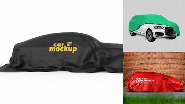 3989+ Car Cover Mockup Easy Editable