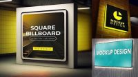 3992+ Mockup Neon Box Psd Hight Resolution