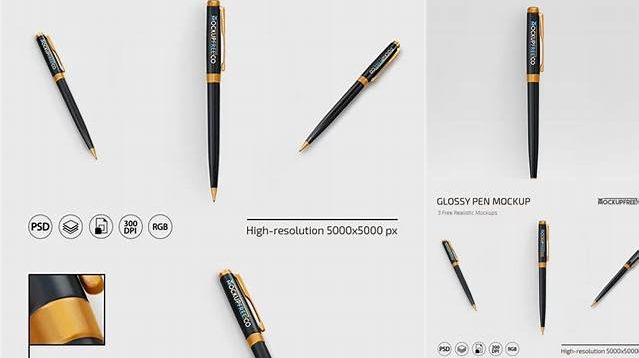 3995+ Glossy Notebook with Pen PSD Mockup Free Downloadable Graphic Resource