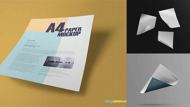 3999+ Flying Paper Mockup Free PSD Download