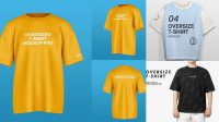 4004+ Oversized T Shirt Mockup Psd PSD Download