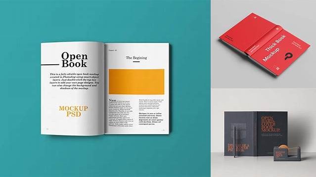 4005+ Opened Book PSD Mockup Top View Smart Layer Mockup Free