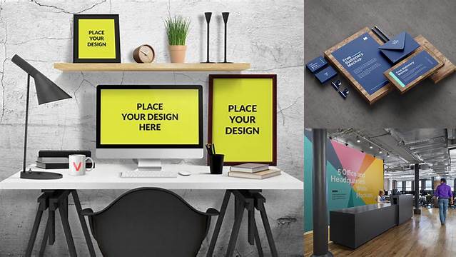 4010+ Office Set Mockup Free Download Free