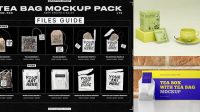 4012+ Tea Bag Mockup Free Creative Design Resource