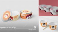 4013+ Paper Bowl Mockup Free Hight Resolution