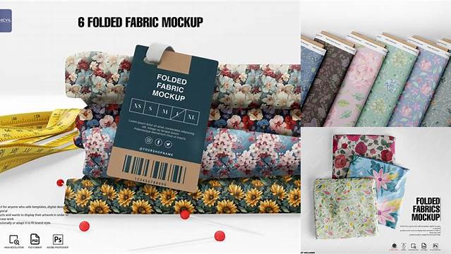 4014+ Folded Fabric Mockup Free High Resolution