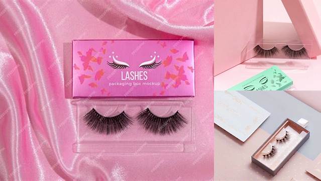 4015+ Eyelash Packaging Mockup PSD Download