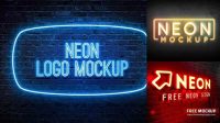 4015+ Neon Mockup Premium Quality PSD Freebie