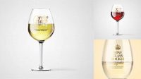 4016+ Wine Glass Mockup Free High-End PSD Download