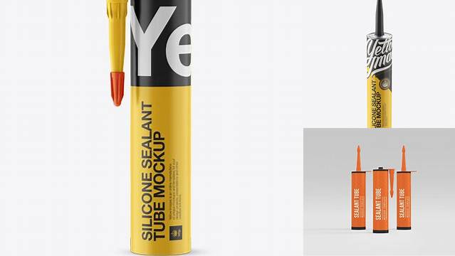 4017+ Opened Transparent Silicone Sealant Tube PSD Mockup Download Free Premium Design PSD