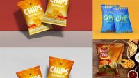 4021+ Chips Packaging Mockup Download Premium Free PSD