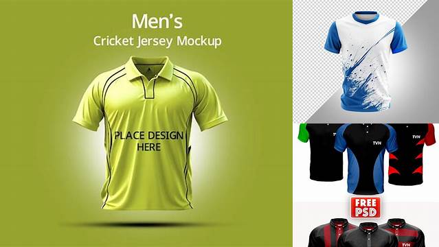 4021+ Cricket Jersey Mockup Psd Stylish Free PSD