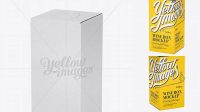 4021+ White Paper Wine Box 70° Angle Download Free PSD