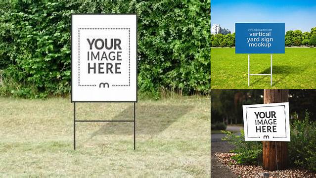 4032+ Yard Signs Mockup Layered PSD File