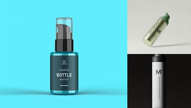 4035+ 50ml White Airless Bottle PSD Mockup Download Premium PSD Resource