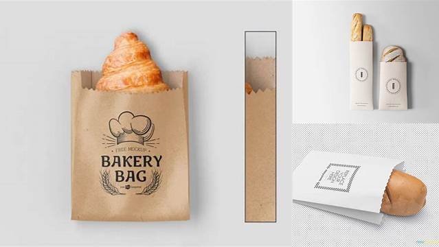 4035+ Small Kraft Paper Bag For Bread PSD Mockup Exclusive Free PSD Mockups