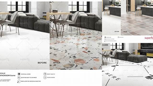 4038+ Floor Mockup Psd Easy Editable