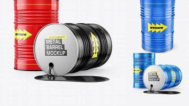 4039+ Oil Barrel Mockup Free High-Resolution PSD Download