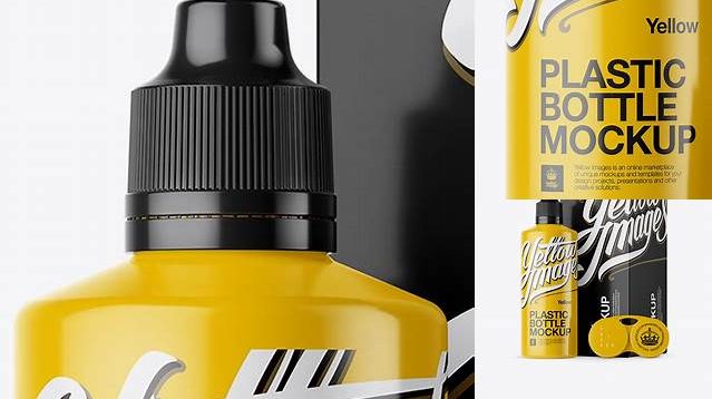 404+ Glossy Plastic Bottle With Carton Box & Case PSD Mockup Free Creative Design