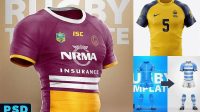 4040+ Rugby Jersey Mockup Free Free PSD