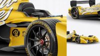 4043+ Formula E Racing Car 2016 PSD Mockup Half Side View Creative Photoshop Resources