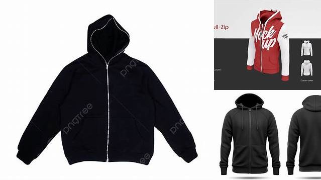 4043+ Men’s Full-Zip Hoodie PSD Mockup Back View Versatile Mockup for Designers