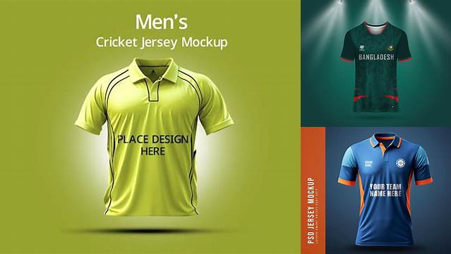 4055+ Cricket Jersey Mockup Download Free