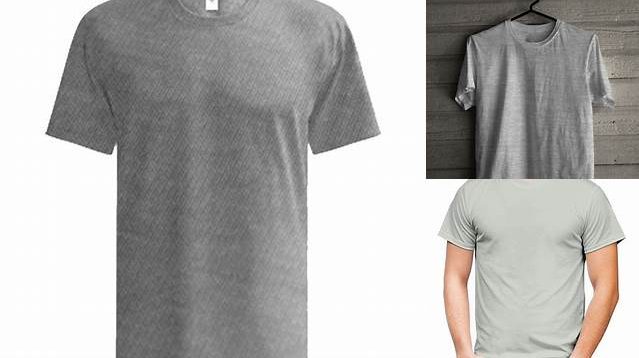 4058+ Mockup Kaos Abu Misty Include TIFF