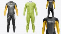 4059+ Men’s Full Wetsuit PSD Mockup Front View Exclusive Free Creative Resource