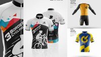 4061+ 3d Cycling Jersey Mockup Free Layered Photoshop Template