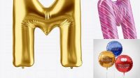 4065+ Letter M Foil Balloon PSD Mockup Free Mockup Templates