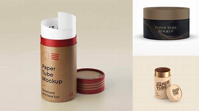 4067+ Matte Paper Tube PSD Mockup Front View Download Free Premium Design PSD