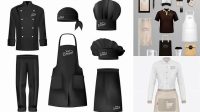 4068+ Restaurant Uniform Mockup Easy-to-Edit PSD