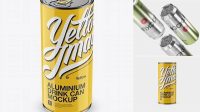 407+ 1L Glossy Aluminium Can PSD Mockup Versatile and Elegant PSD File