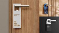 4071+ Door Hanger Mockup Smart PNG Image