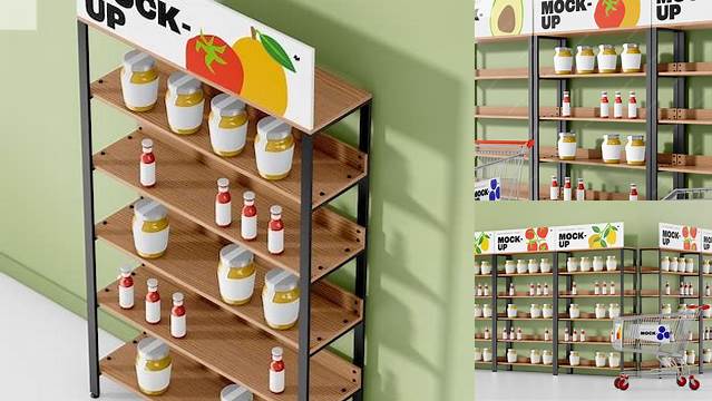 4071+ Supermarket Shelf Mockup Digital Download