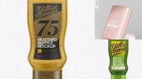 4073+ Plastic Tottle Bottle with Mustard PSD Mockup Custom Graphic Mockup File