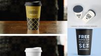 4076+ Middle Paper Coffee Cup PSD Mockup Creative Layered Mockup Freebie