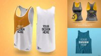 4077+ Running Tank Top PSD Mockup Premium Design Freebie