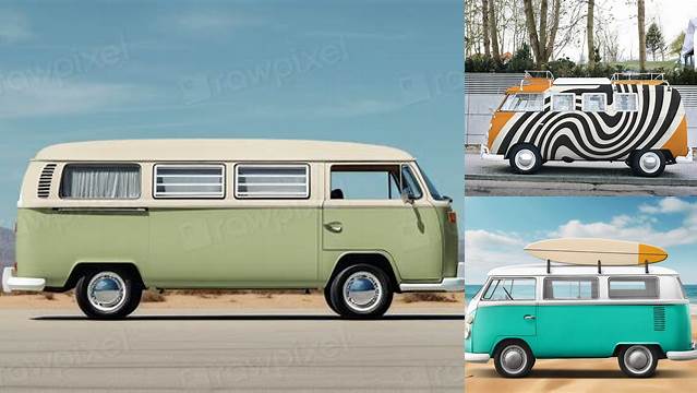 4078+ Microbus Mockup Professional PSD Mockup