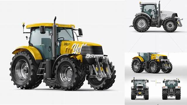 4084+ Tractor Mockup High-Quality Editable PSD