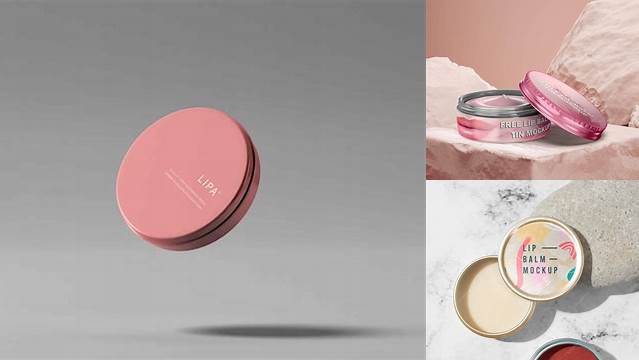 4089+ Lip Balm Tin Mockup PSD for Free