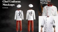 4090+ Chef Uniform Mockup Free For Free Download