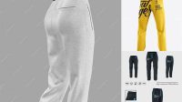 4096+ Sport Pants PSD Mockup Back View Exclusive Free Photoshop Asset