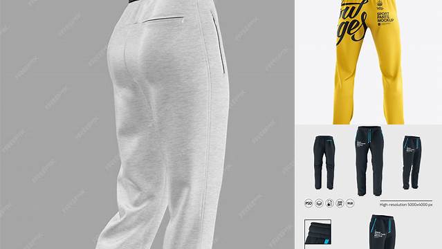 4096+ Sport Pants PSD Mockup Back View Exclusive Free Photoshop Asset