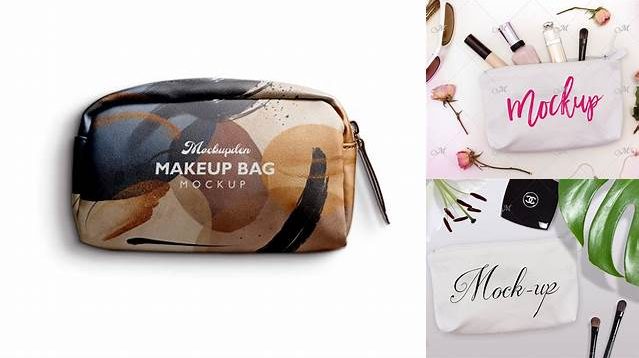 4102+ Matte Cosmetic Bag PSD Mockup Exclusive and Stylish Design PSD