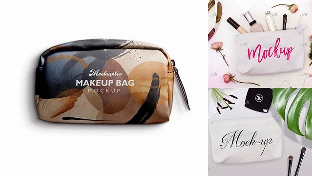 4102+ Matte Cosmetic Bag PSD Mockup Exclusive and Stylish Design PSD