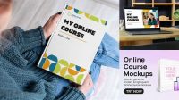 4103+ Online Course Mockup Include TIFF